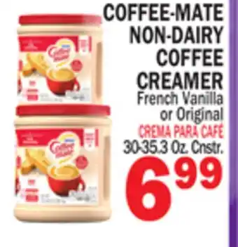 Bravo Supermarkets COFFEE-MATE-DAIRY NON-DAIRY COFFEE CREAMER offer