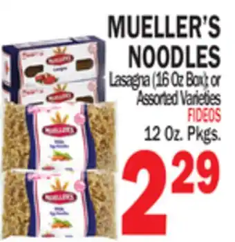 Bravo Supermarkets MUELLER'S NOODLES offer