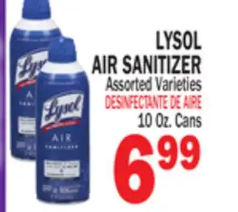 Bravo Supermarkets LYSOL AIR SANITIZER offer