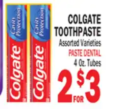 Bravo Supermarkets COLGATE TOOTHPASTE offer