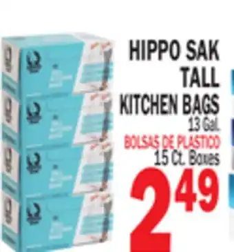 Bravo Supermarkets HIPPO SAK TALL KITCHEN BAGS offer