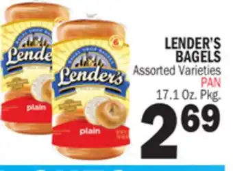 Bravo Supermarkets LENDER'S BAGELS offer