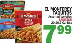 Bravo Supermarkets EL MONTEREY TAQUITOS offer