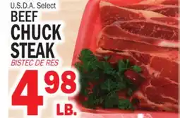 Bravo Supermarkets BEEF CHUCK STEAK offer