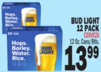 Bravo Supermarkets BUD LIGHT 12 PACK offer