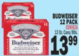 Bravo Supermarkets BUDWEISER 12 PACK offer