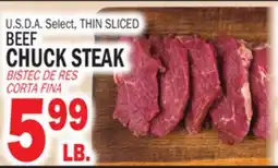 Bravo Supermarkets BEEF CHUCK STEAK offer