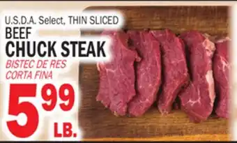 Bravo Supermarkets BEEF CHUCK STEAK offer