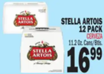 Bravo Supermarkets STELLA ARTOIS 12 PACK offer