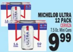 Bravo Supermarkets MICHELOB ULTRA 12 PACK offer