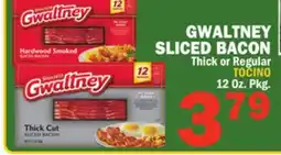 Bravo Supermarkets GWALTNEY SLICED BACON offer