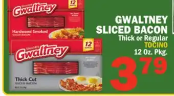 Bravo Supermarkets GWALTNEY SLICED BACON offer