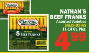 Bravo Supermarkets NATHAN'S BEEF FRANKS offer