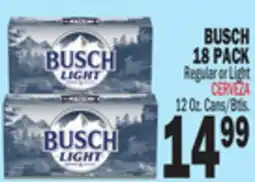 Bravo Supermarkets BUSCH 18 PACK offer