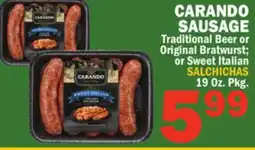 Bravo Supermarkets CARANDO SAUSAGE offer