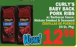 Bravo Supermarkets CURLY'S BABY PORK RIBS offer