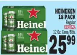 Bravo Supermarkets HEINEKEN 18 PACK offer