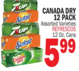 Bravo Supermarkets CANADA DRY 12 PACK offer