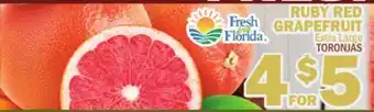 Bravo Supermarkets RUBY RED GRAPEFRUIT offer