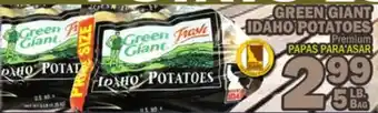 Bravo Supermarkets GREEN GIANT IDAHO POTATOES offer