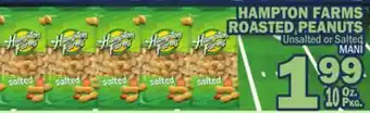 Bravo Supermarkets HAMPTON FARMS ROASTED PEANUTS offer