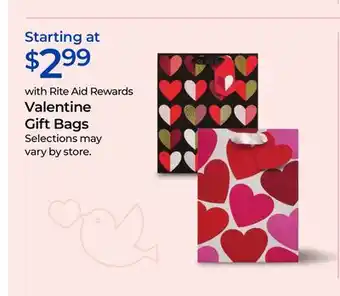 Rite Aid Valentine Gift Bags offer