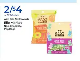 Rite Aid Ello Market Non-Chocolate Peg Bags offer