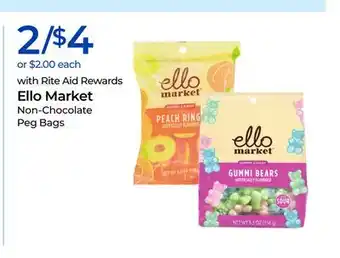 Rite Aid Ello Market Non-Chocolate Peg Bags offer