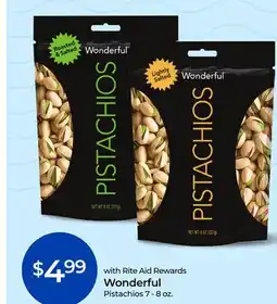 Rite Aid Wonderful Pistachios offer