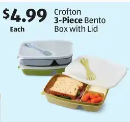 Aldi Crofton 3-Piece Bento Box with Lid offer