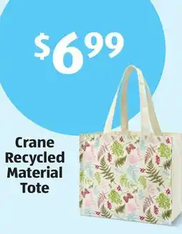 Aldi Crane Recycled Material Tote offer