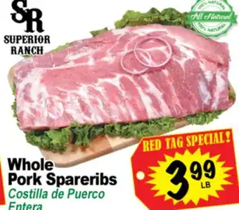 Superior Grocers Whole Pork Spareribs offer