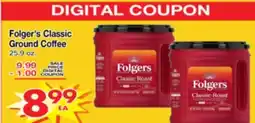 Superior Grocers Folger's Classic Ground Coffee offer