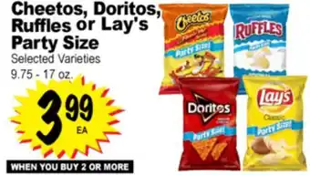 Superior Grocers Cheetos, Doritos, Ruffles or Lay's Party Size offer