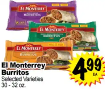 Superior Grocers El Monterrey Burritos offer