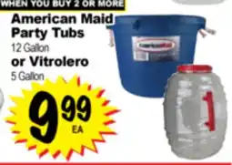 Superior Grocers American Maid Party Tubs offer