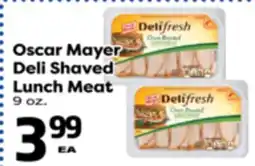 Superior Grocers Oscar Mayer Deli Shaved Deli Shaved Lunch offer