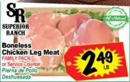 Superior Grocers Boneless Chicken Leg Meat offer