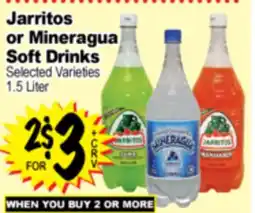 Superior Grocers Jarritos or Mineragua Soft Drinks offer