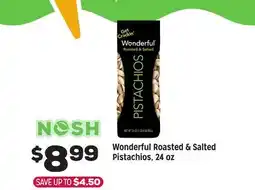 Grocery Outlet Wonderful Roasted & Salted Pistachios offer