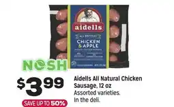 Grocery Outlet Aidells All natural Chicken Sausage or meatballs, 12 oz offer