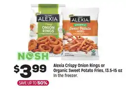 Grocery Outlet Alexia Crispy Onion Rings or Organic Sweet Potato Fries, 13.5-15 oz offer