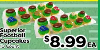 Superior Grocers Superior Football Cupcakes offer