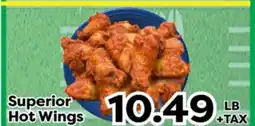 Superior Grocers Superior Hot Wings offer