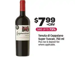 Grocery Outlet Tenuta di Ceppaiano Super Tuscan, 750 ml offer