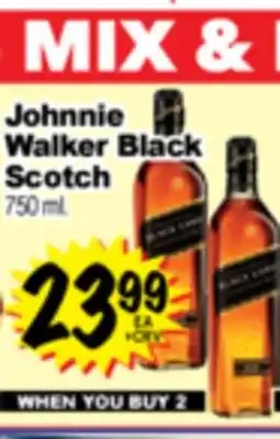 Superior Grocers Johnnie Walker Black Scotch offer