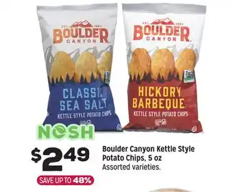 Grocery Outlet Boulder Canyon Kettle Style Potato Chips, 5 oz offer