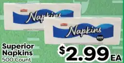 Superior Grocers Superior Napkins offer