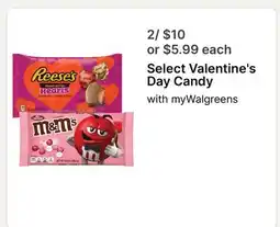 Walgreens Select Valentine's Day Candy offer