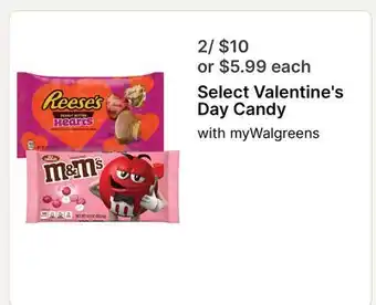 Walgreens Select Valentine's Day Candy offer